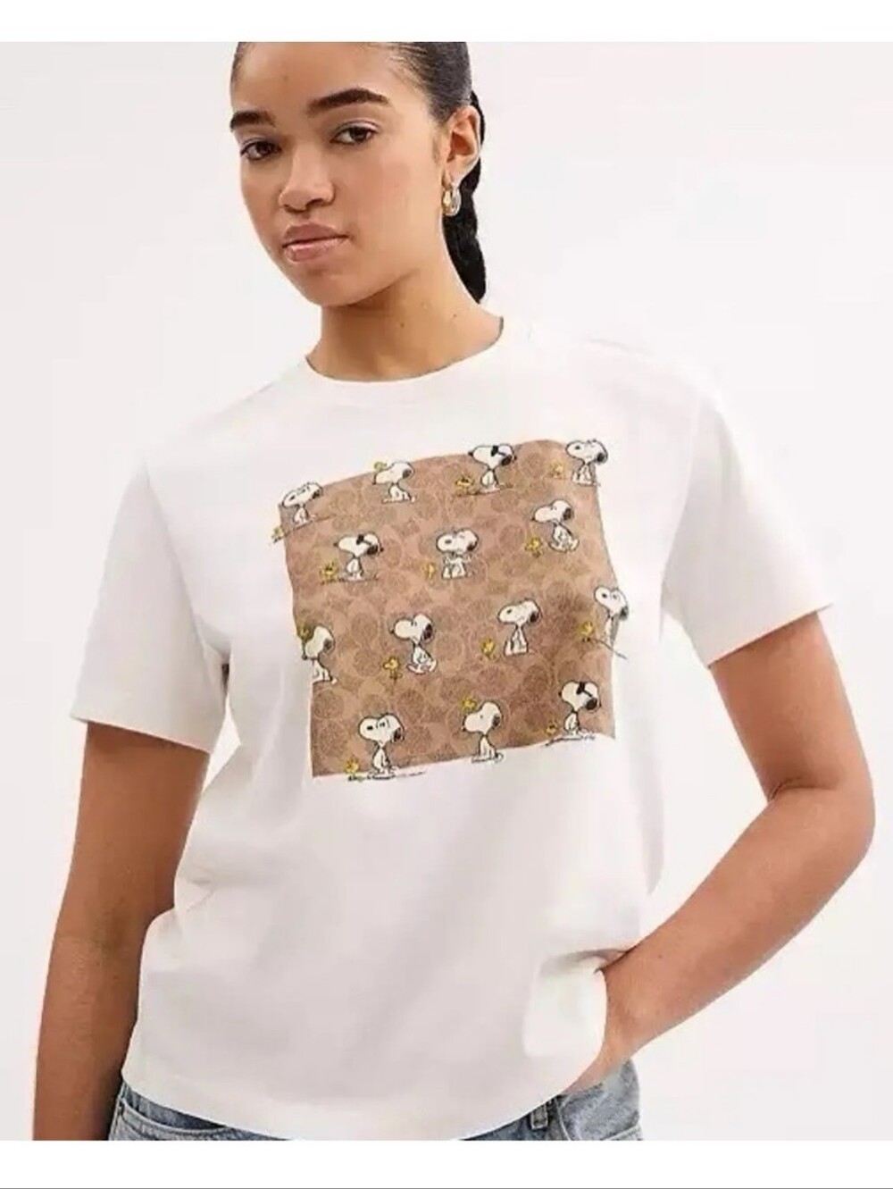 Coach NWT Coach X Peanuts Woman Snoopy T Shirt Cotton, M